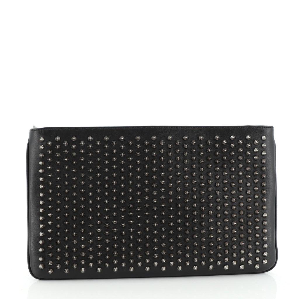 Loubiposh Clutch Spiked Leather