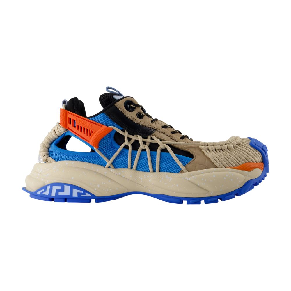 Coconut Sneakers - Versace - Leather - Beige