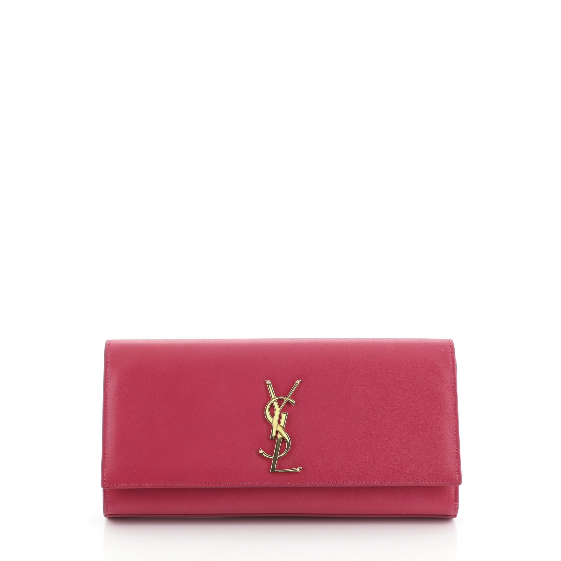 Classic Monogram Clutch Leather Long