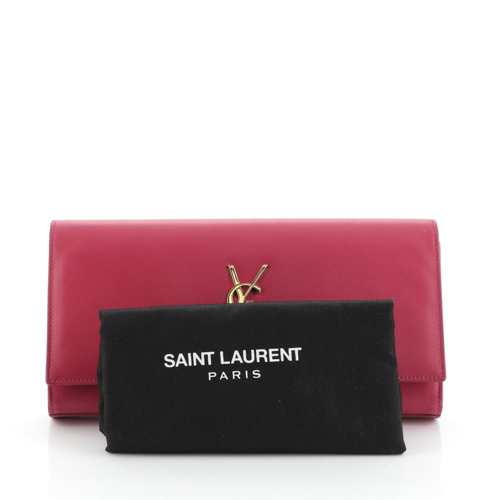 Classic Monogram Clutch Leather Long