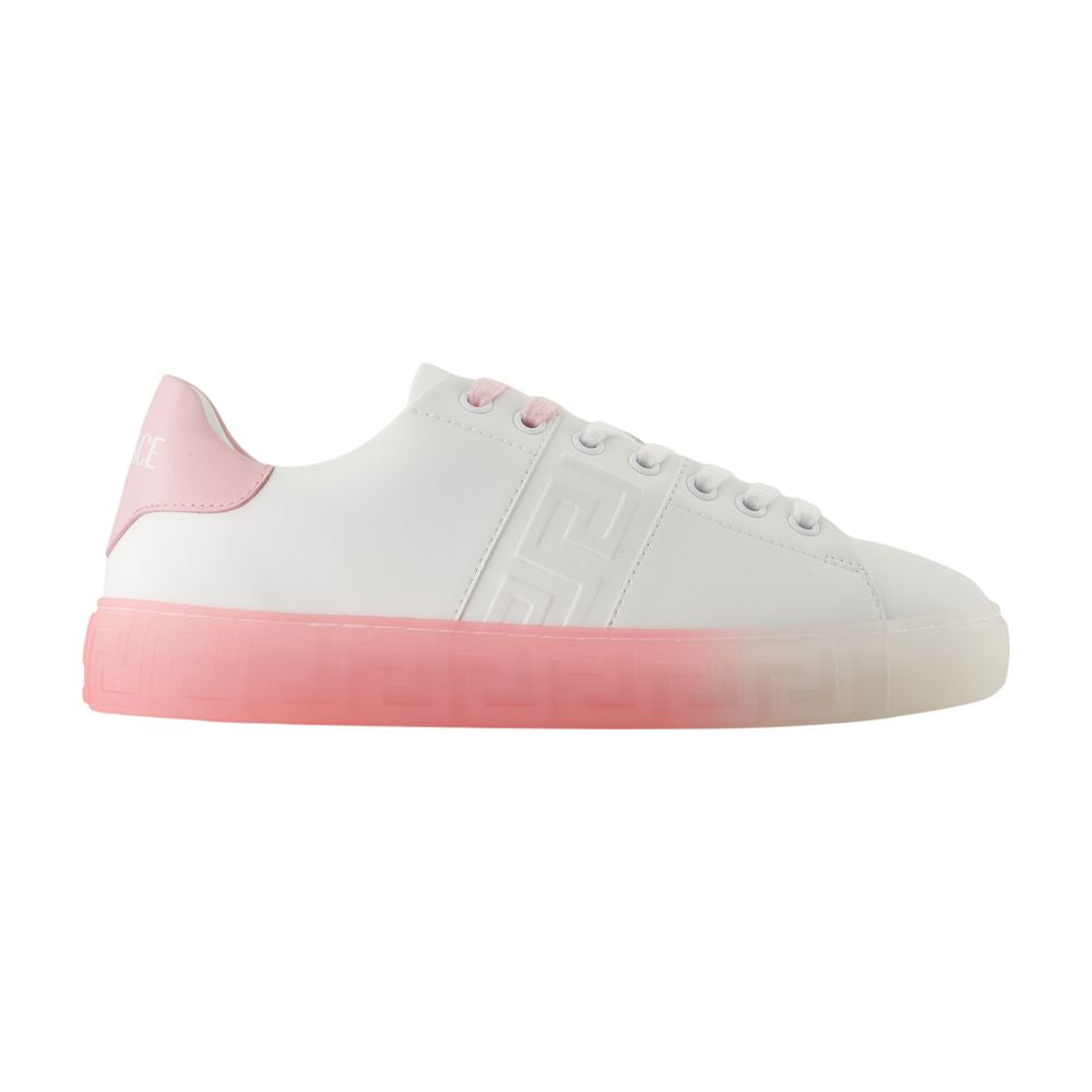 Women's Free Bio Sneakers - Versace - Leather - White