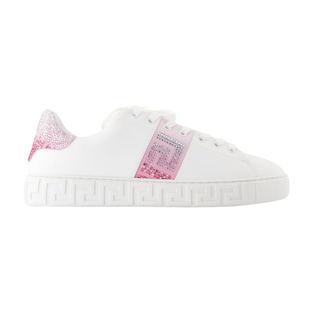 Women's Free Bio Sneakers - Versace - Synthetic - White