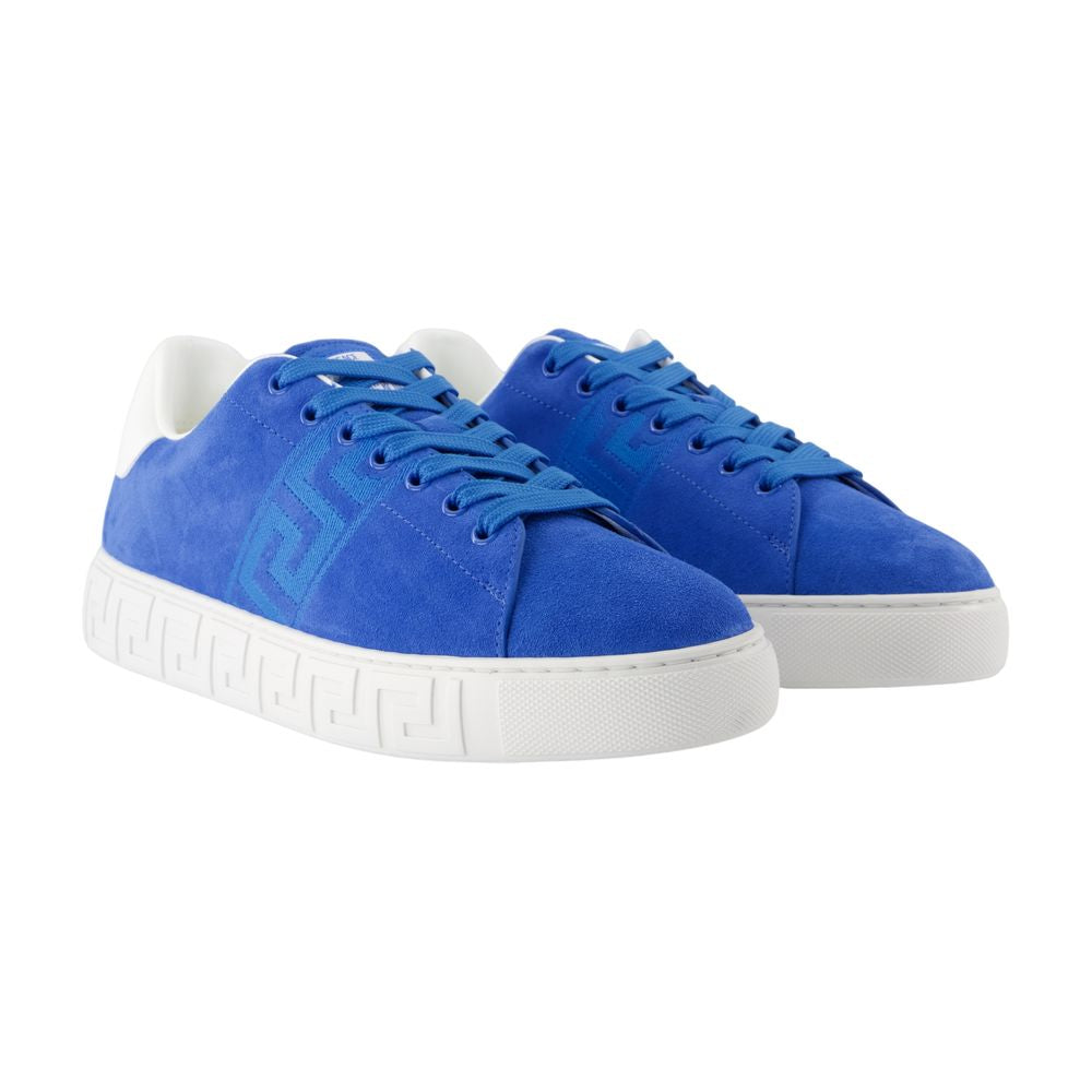 Women's Sneakers - Versace - Suede - Blue