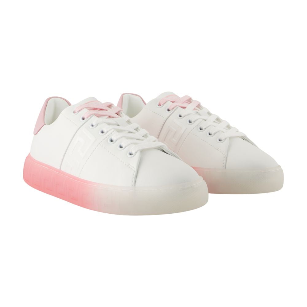 Women's Free Bio Sneakers - Versace - Leather - White