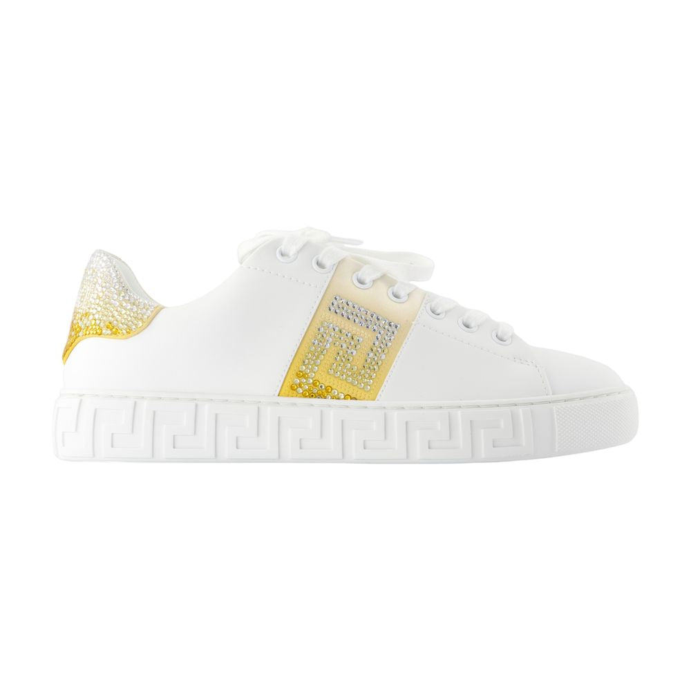 Women's Free Bio Sneakers - Versace - Silk - White