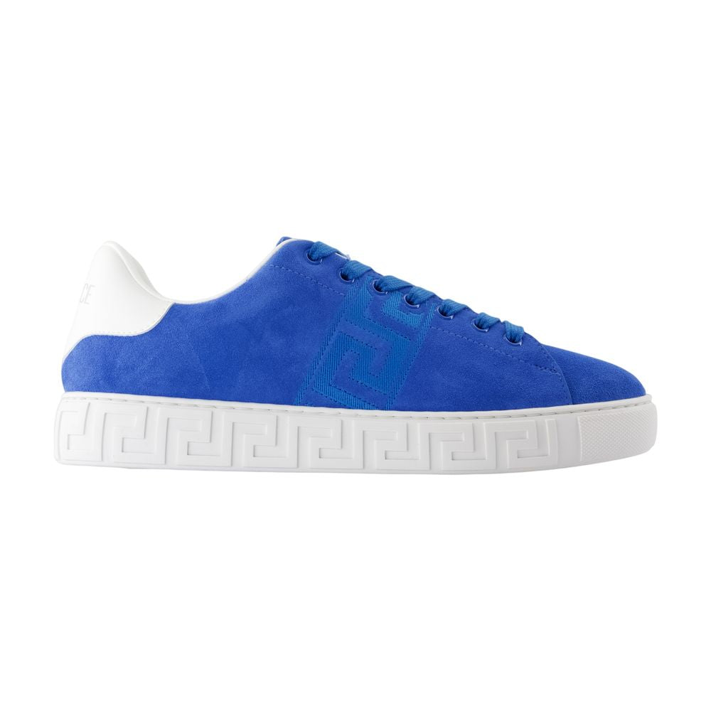 Women's Sneakers - Versace - Suede - Blue