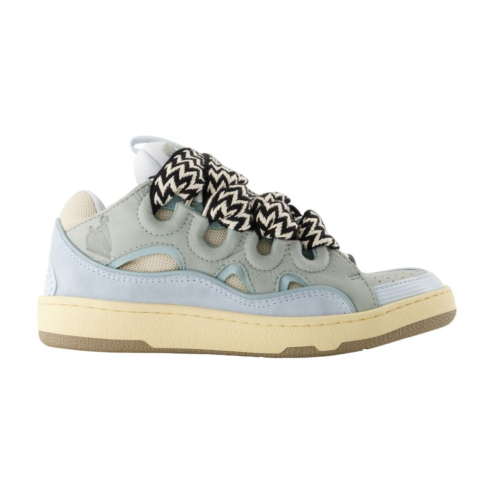 Women's Curb Sneakers - Lanvin - Synthetic - Blue