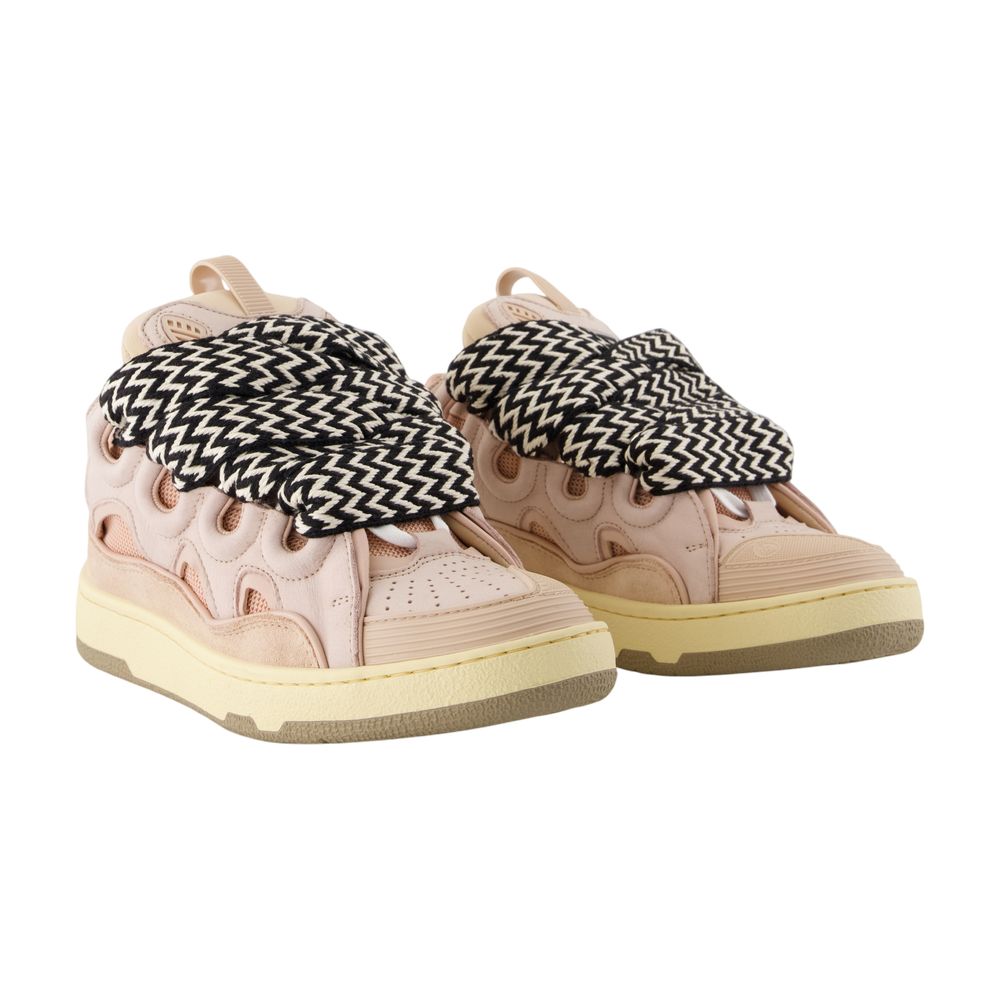 Women's Curb Sneakers - Lanvin - Synthetic - Pink