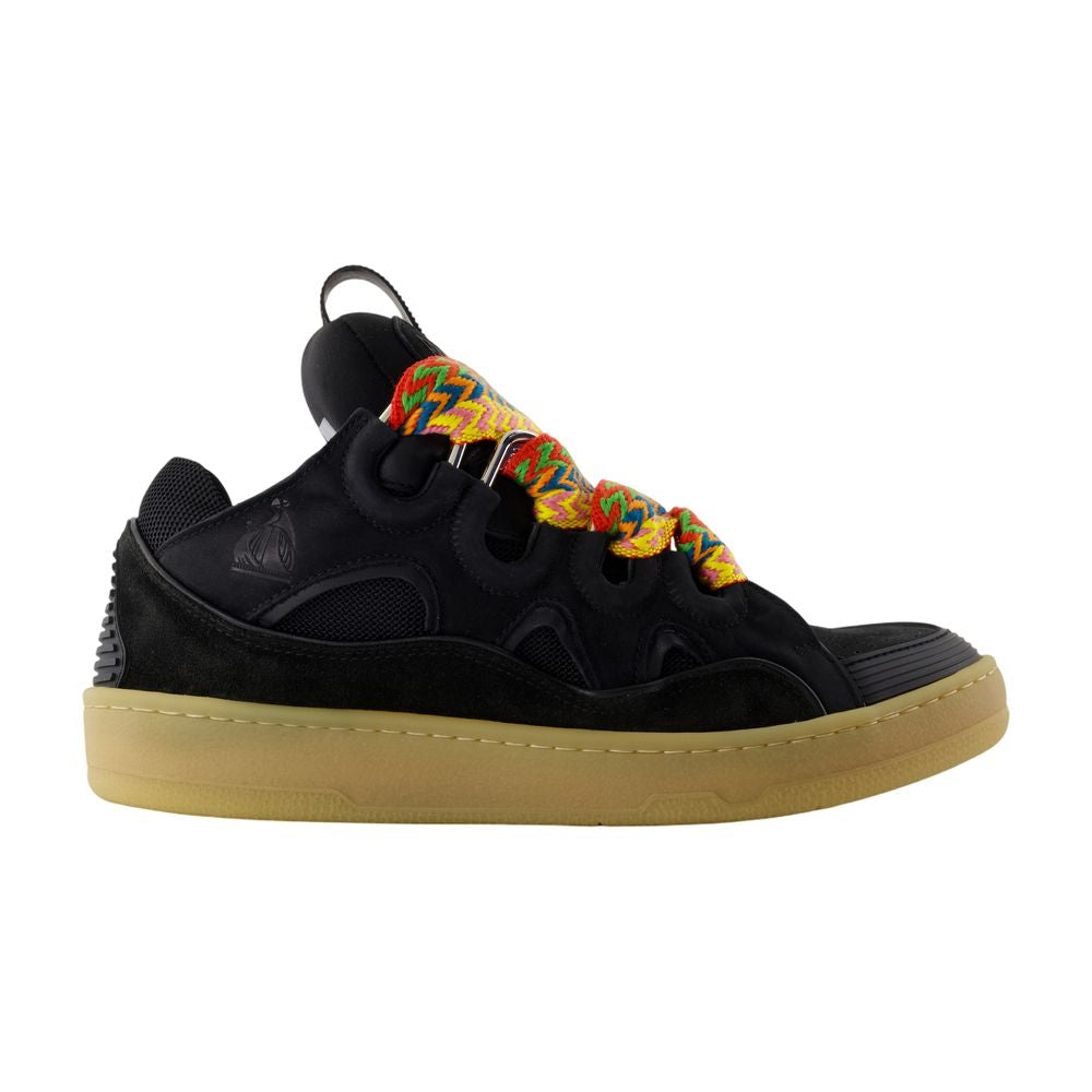 Women's Curb Sneakers - Lanvin - Synthetic - Black
