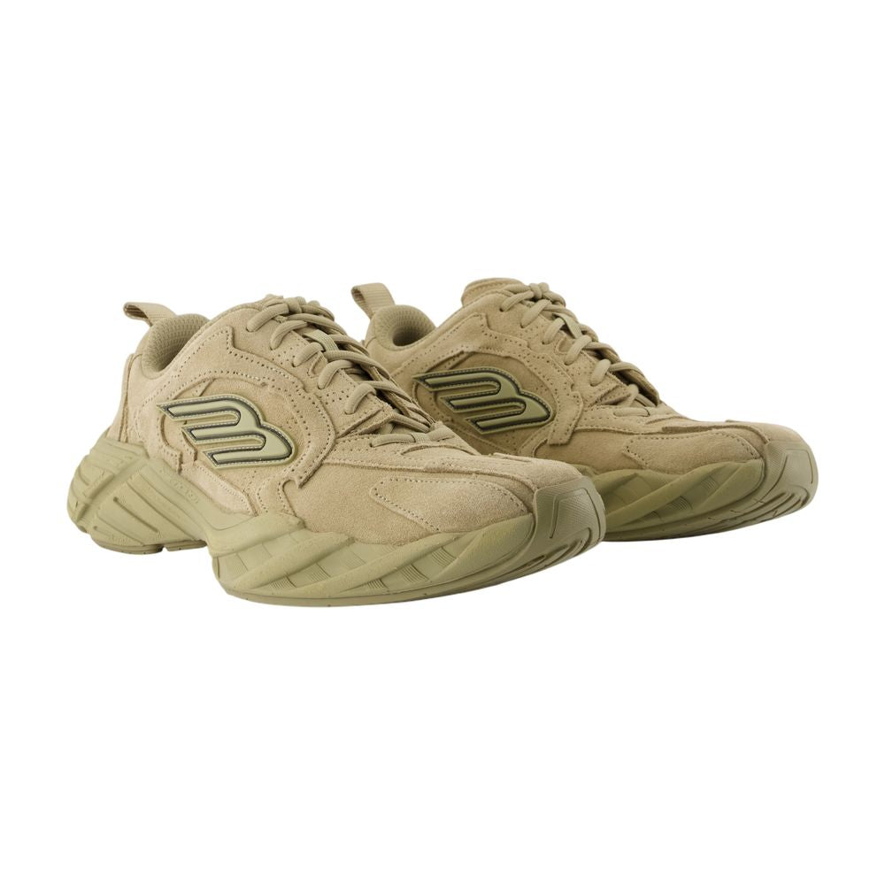 Women's Monday Sneakers - Balenciaga - Leather - Khaki