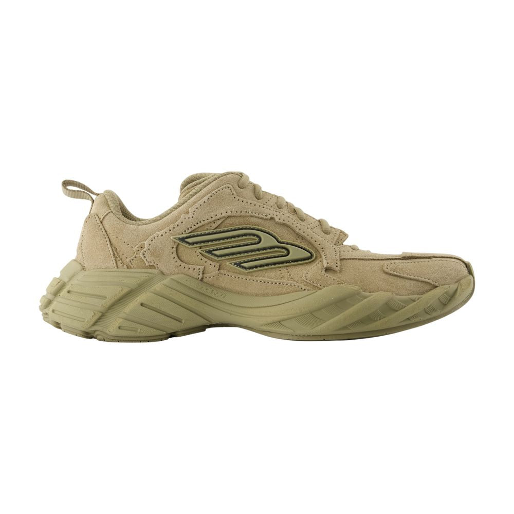 Women's Monday Sneakers - Balenciaga - Leather - Khaki
