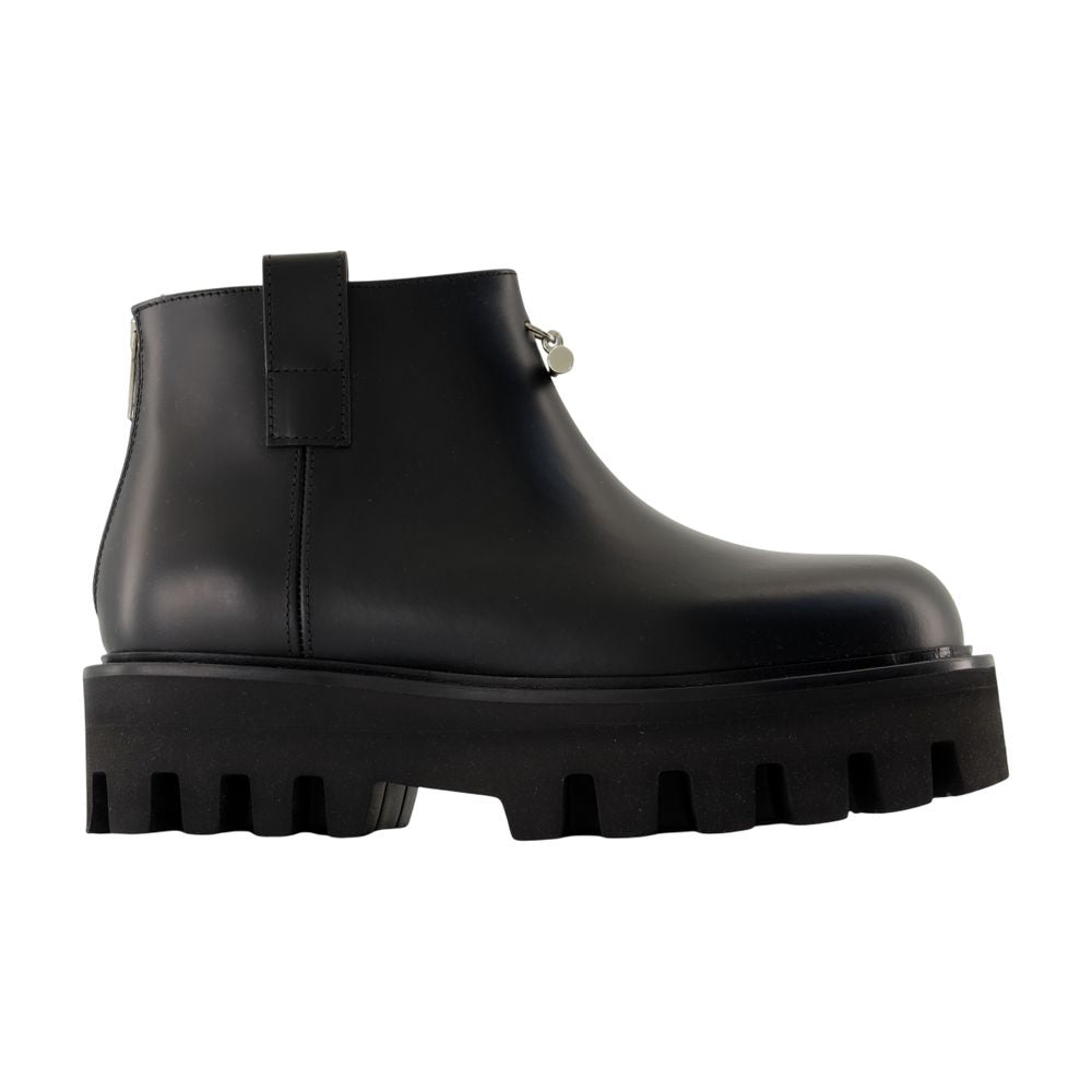 Women's Ankle Boots - Alexander McQueen - Leather - Black