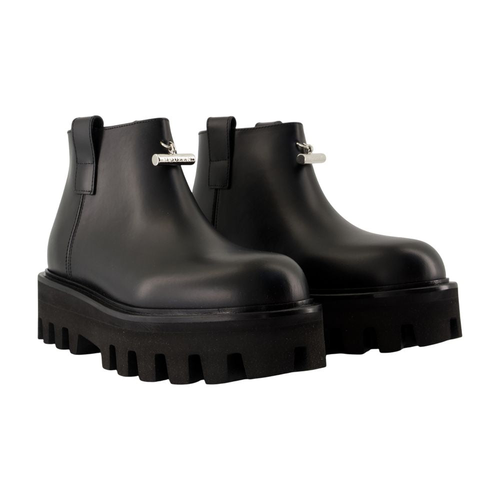Women's Ankle Boots - Alexander McQueen - Leather - Black
