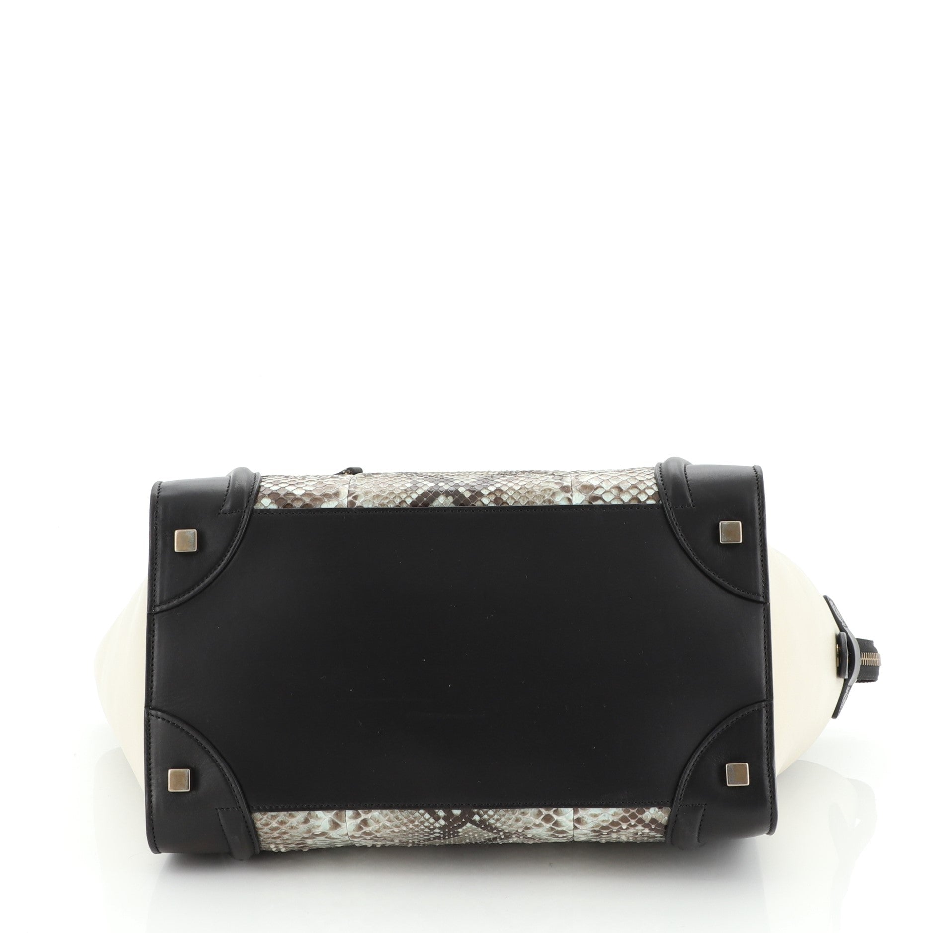 Luggage Bag Python and Leather Mini