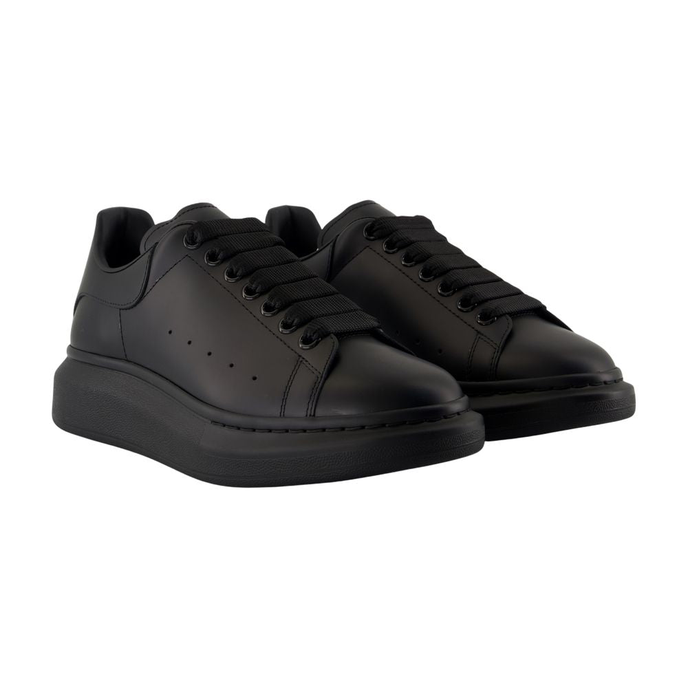 Women's Oversize Sneakers - Alexander McQueen - Leather - Black