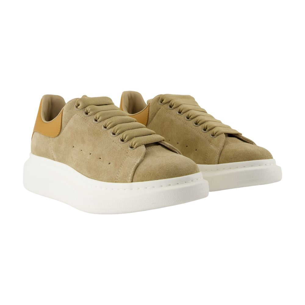 Oversize Sneakers - Alexander McQueen - Leather - Beige