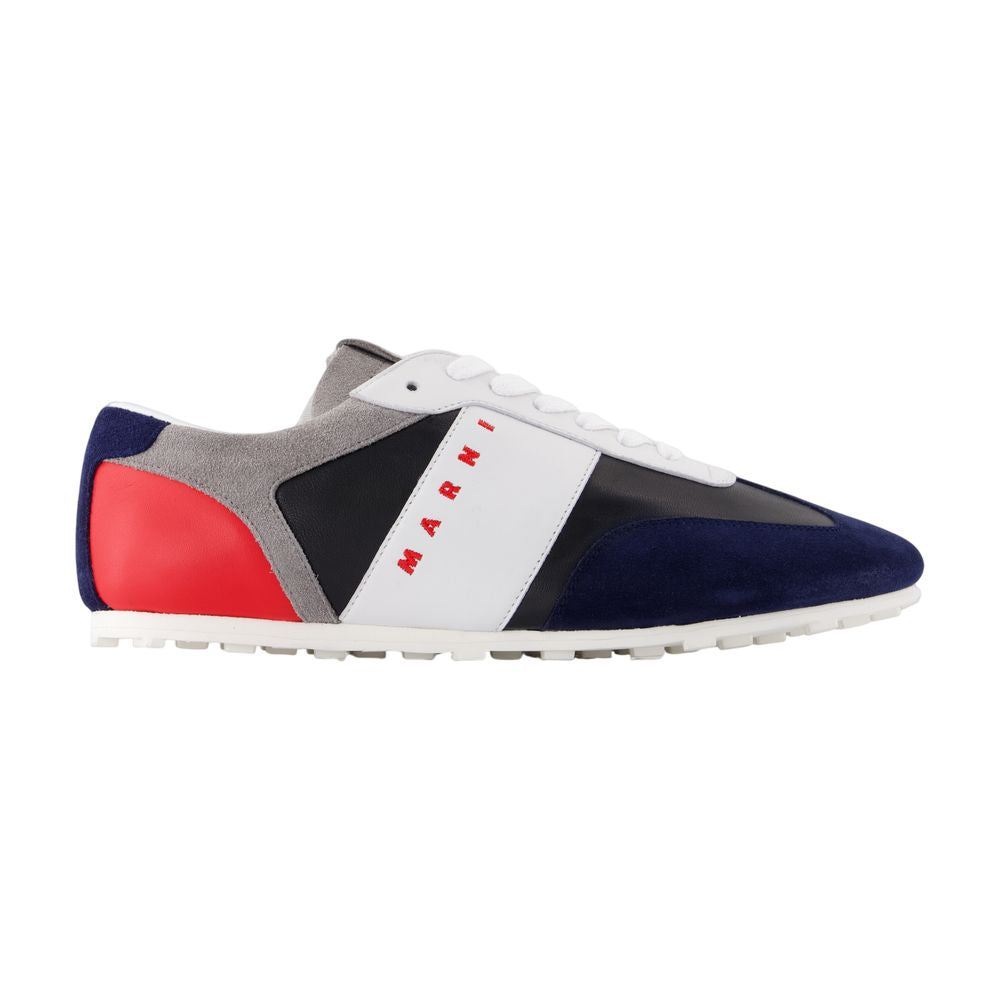 Women's Sneakers - Marni - Leather - Blue
