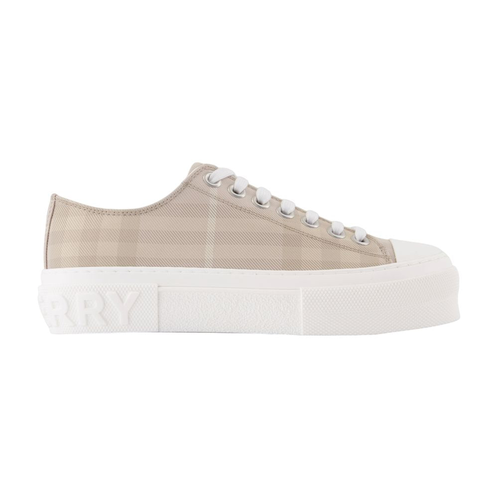 Sneakers Jack Large Check - Burberry - Nylon - Beige