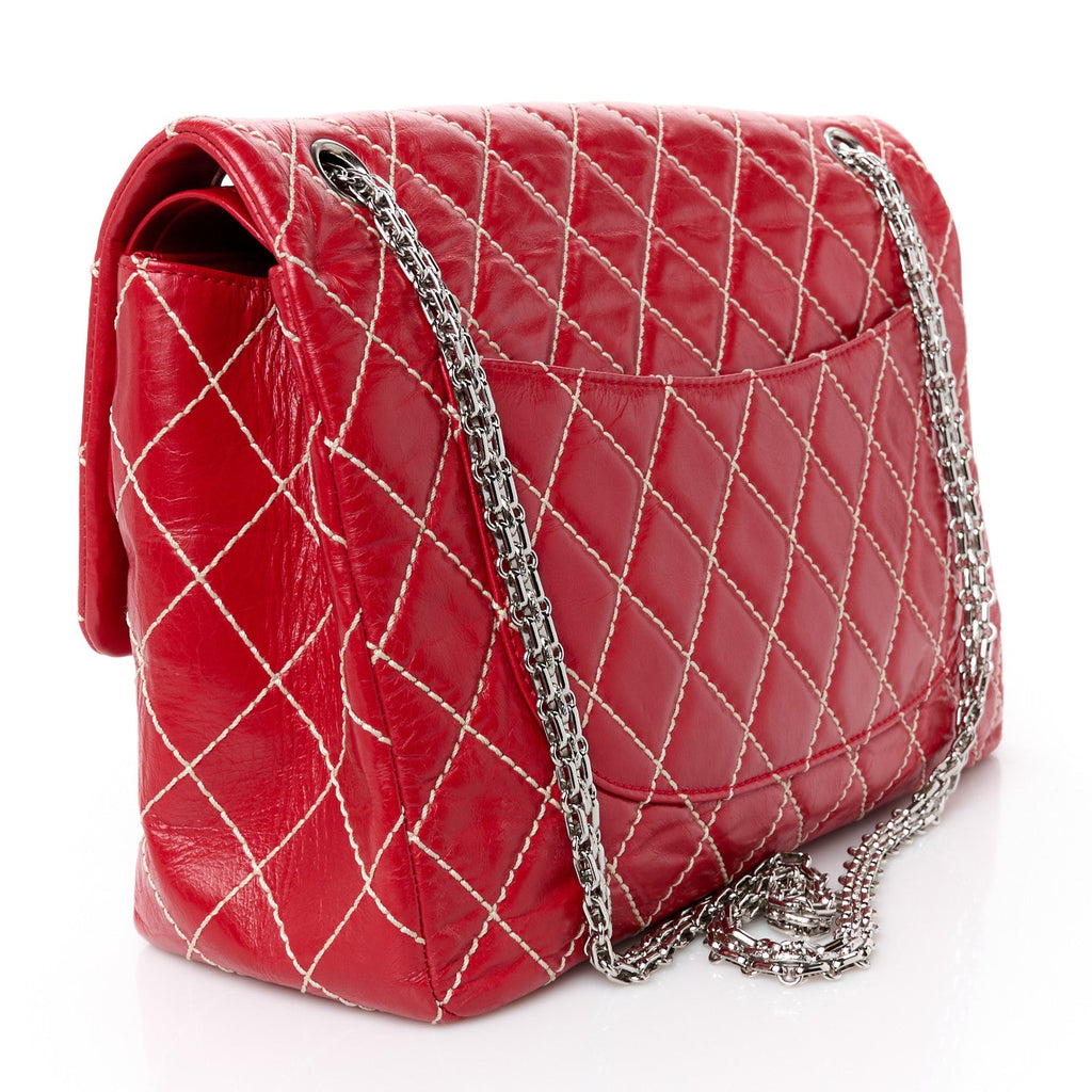 Calfskin Wild Stitch 2.55 Reissue 226 Flap Red