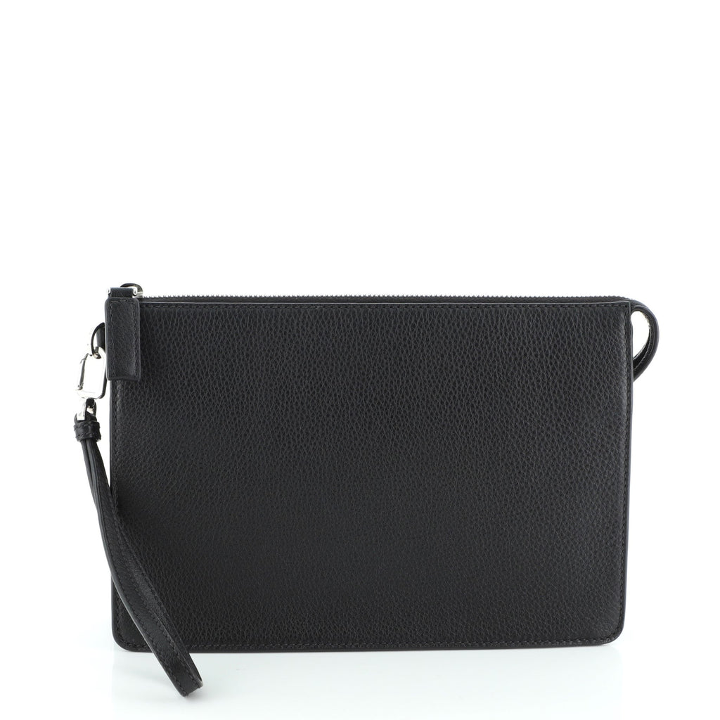 Wristlet Clutch Leather