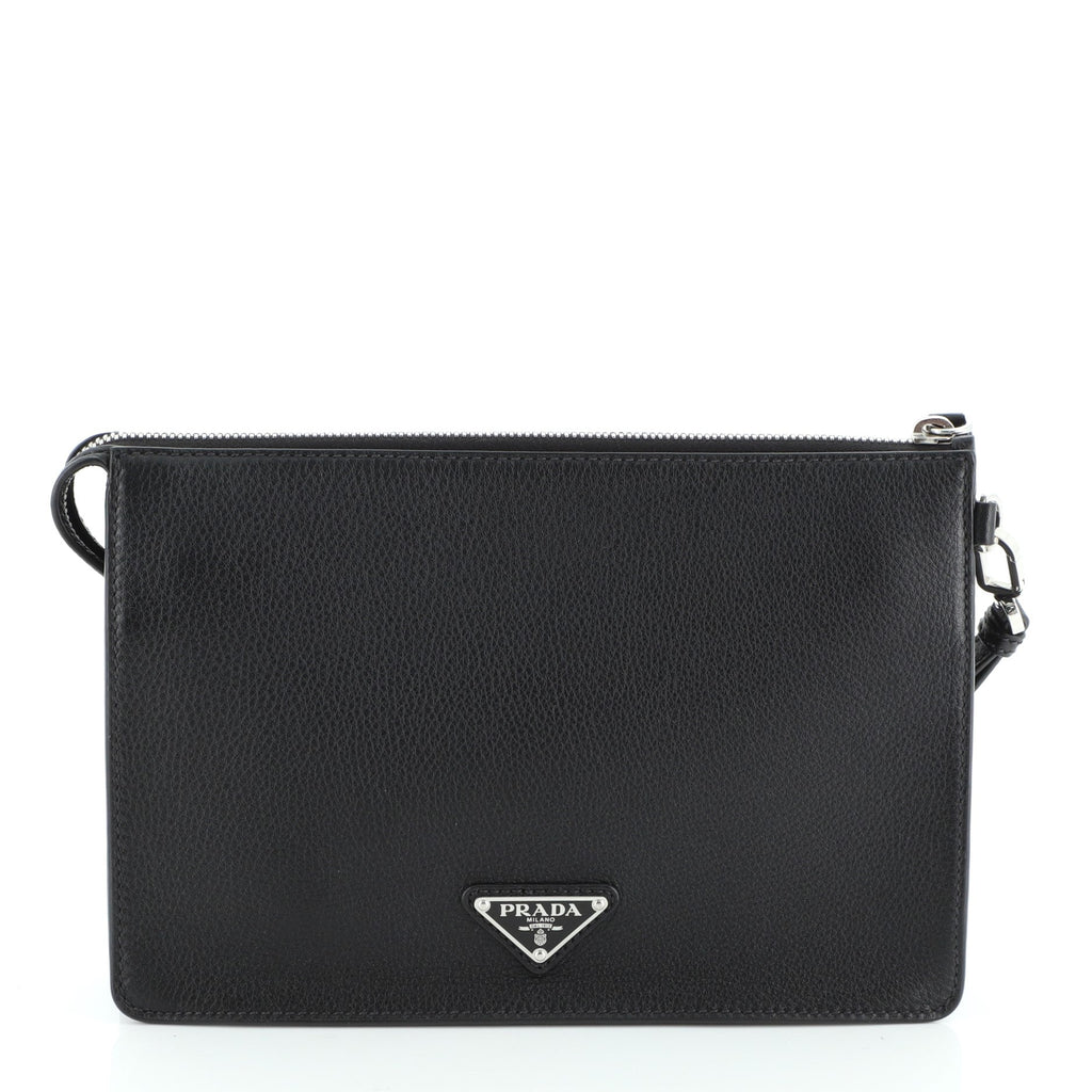 Wristlet Clutch Leather