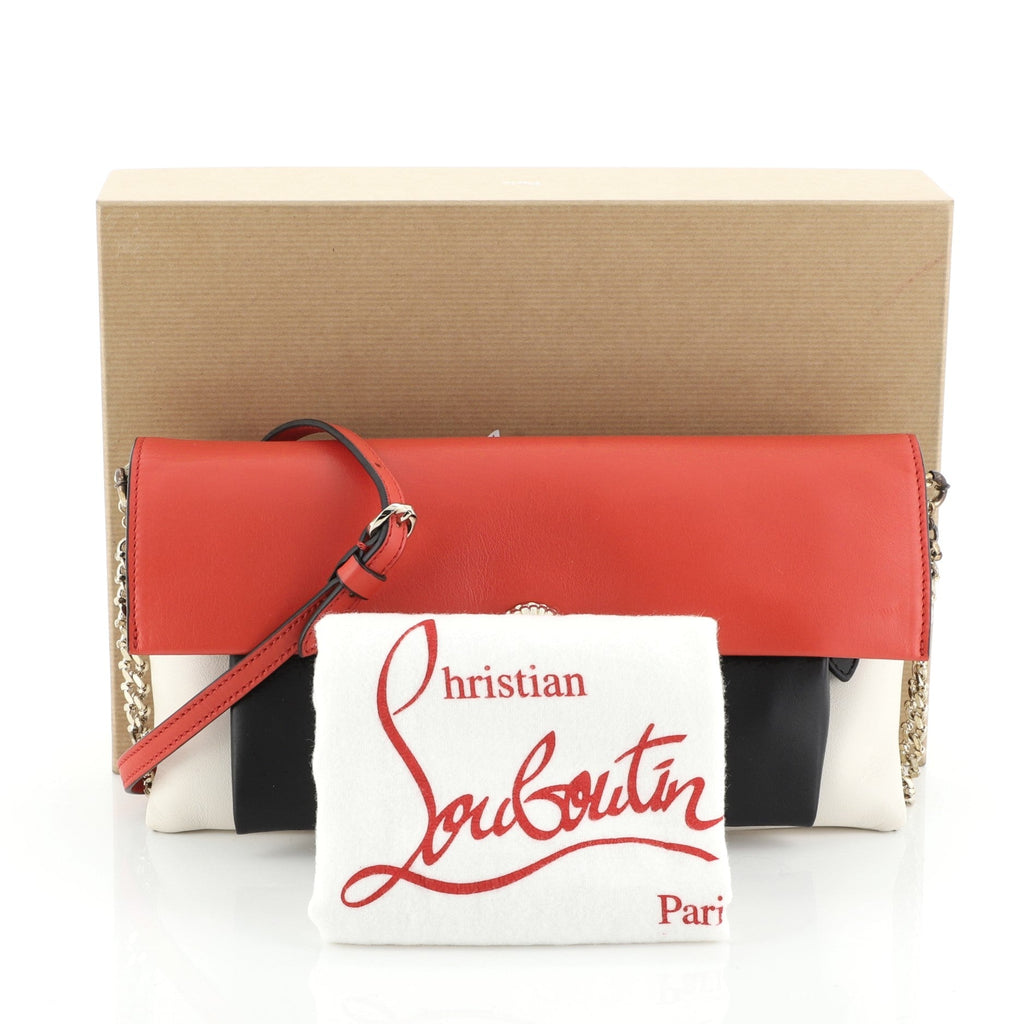 Tricolor Khepira Clutch Leather Small