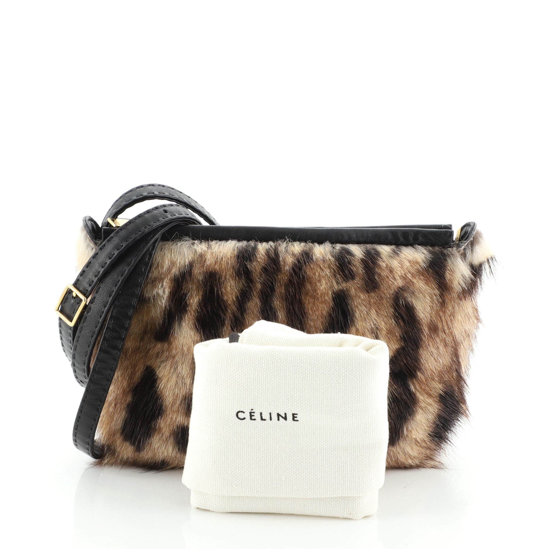 Crossbody Bag Printed Fur Mini