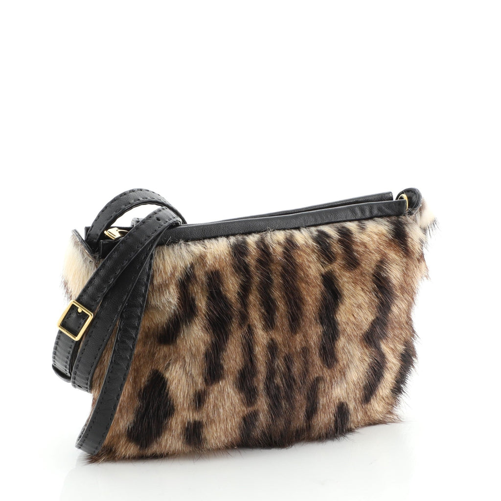Crossbody Bag Printed Fur Mini