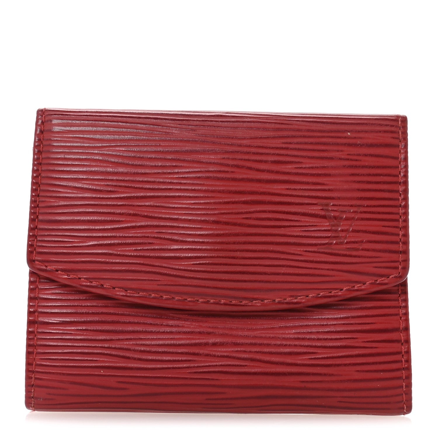 Epi Porte-Monnaie Simple Coin Purse Red