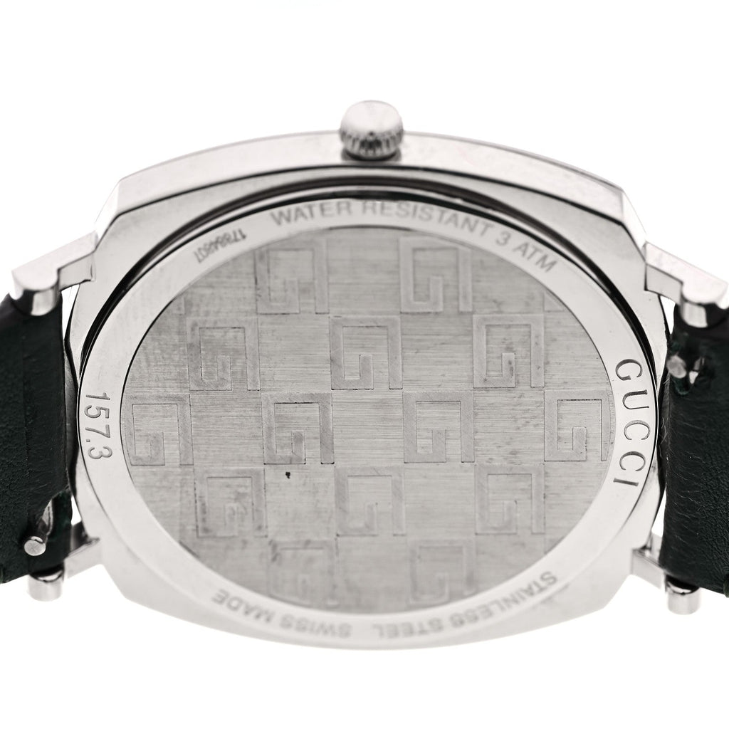 Stainless Steel Calfskin 38mm Grip Quartz Watch Green