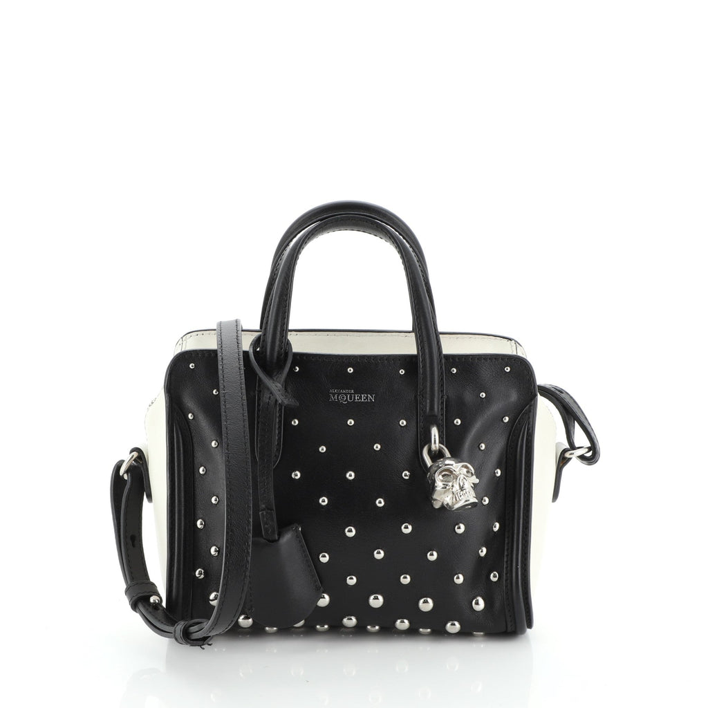 Padlock Zip Around Tote Studded Leather Mini