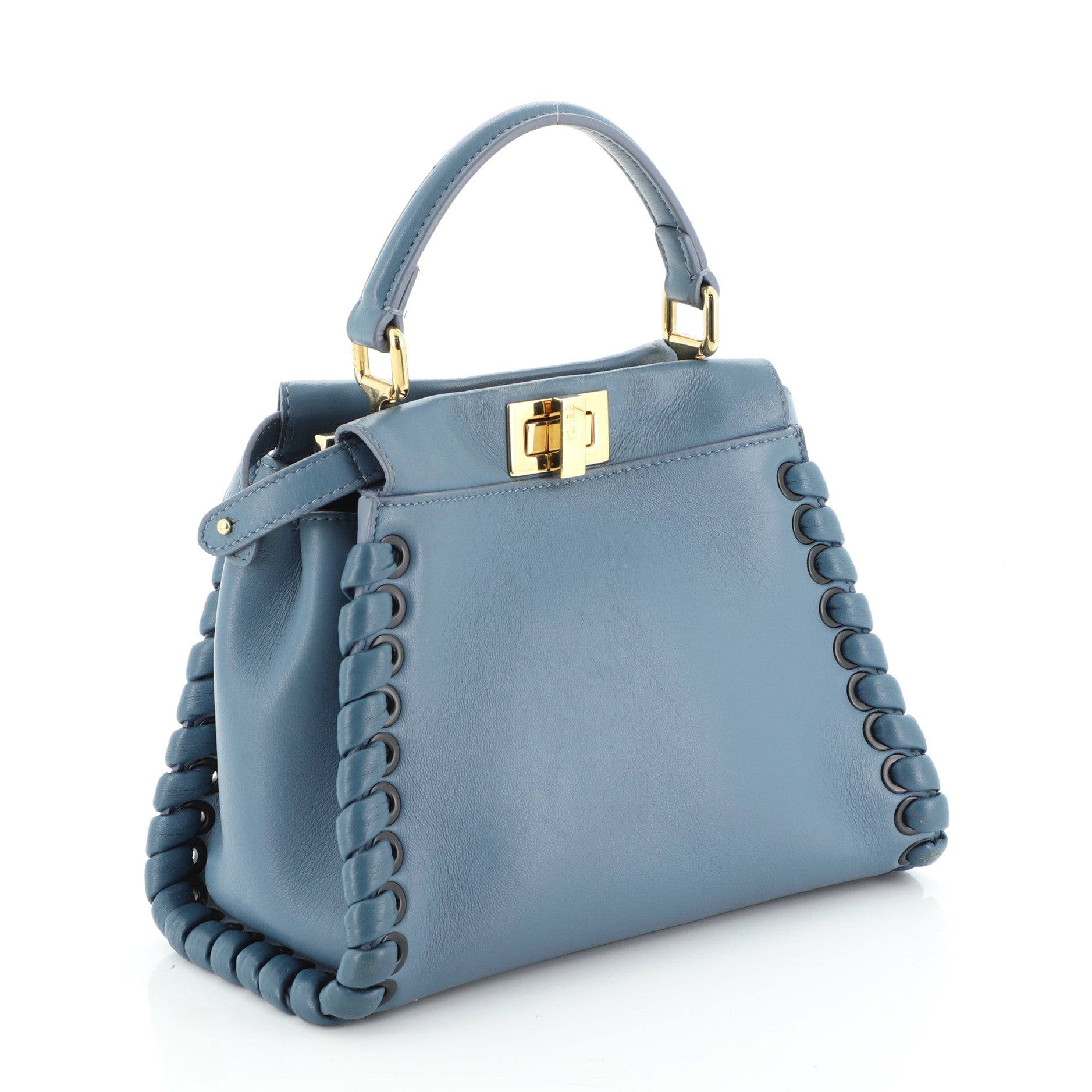 Peekaboo Bag Whipstitch Leather Mini