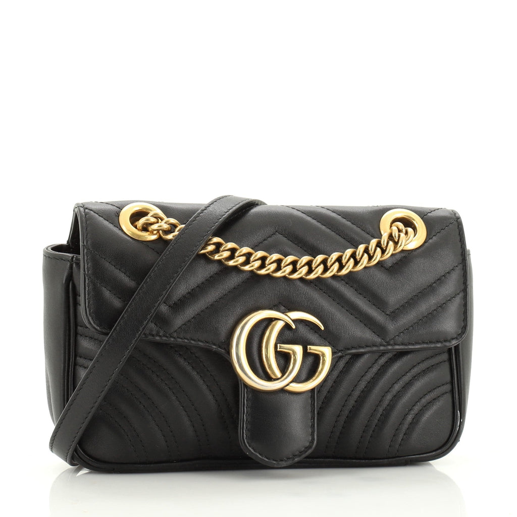 GG Marmont Flap Bag Matelasse Leather Mini