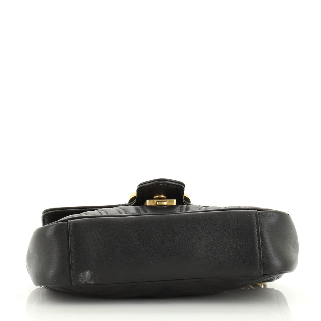 GG Marmont Flap Bag Matelasse Leather Mini
