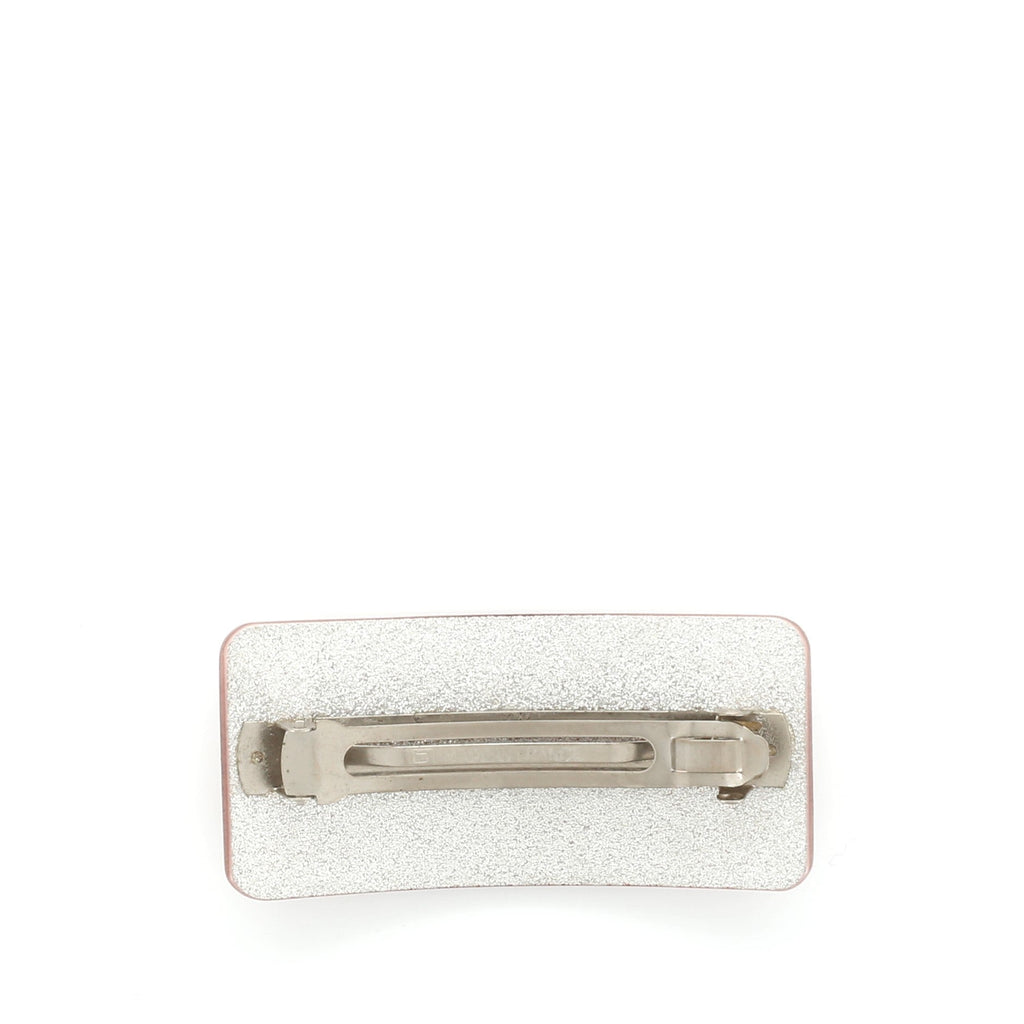 Logo Hair Barrette Resin