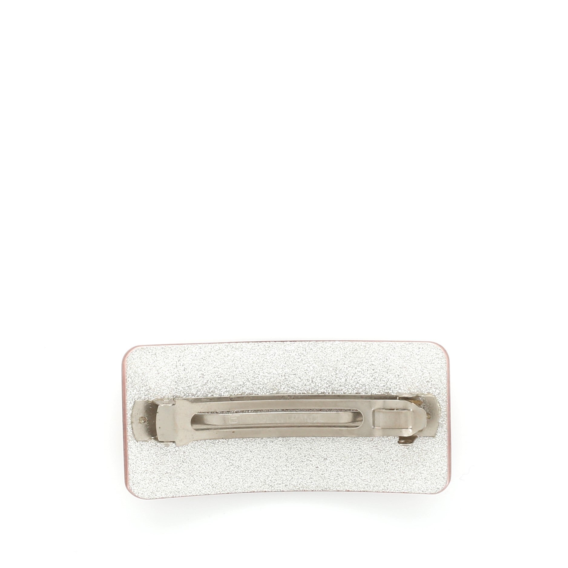 Logo Hair Barrette Resin