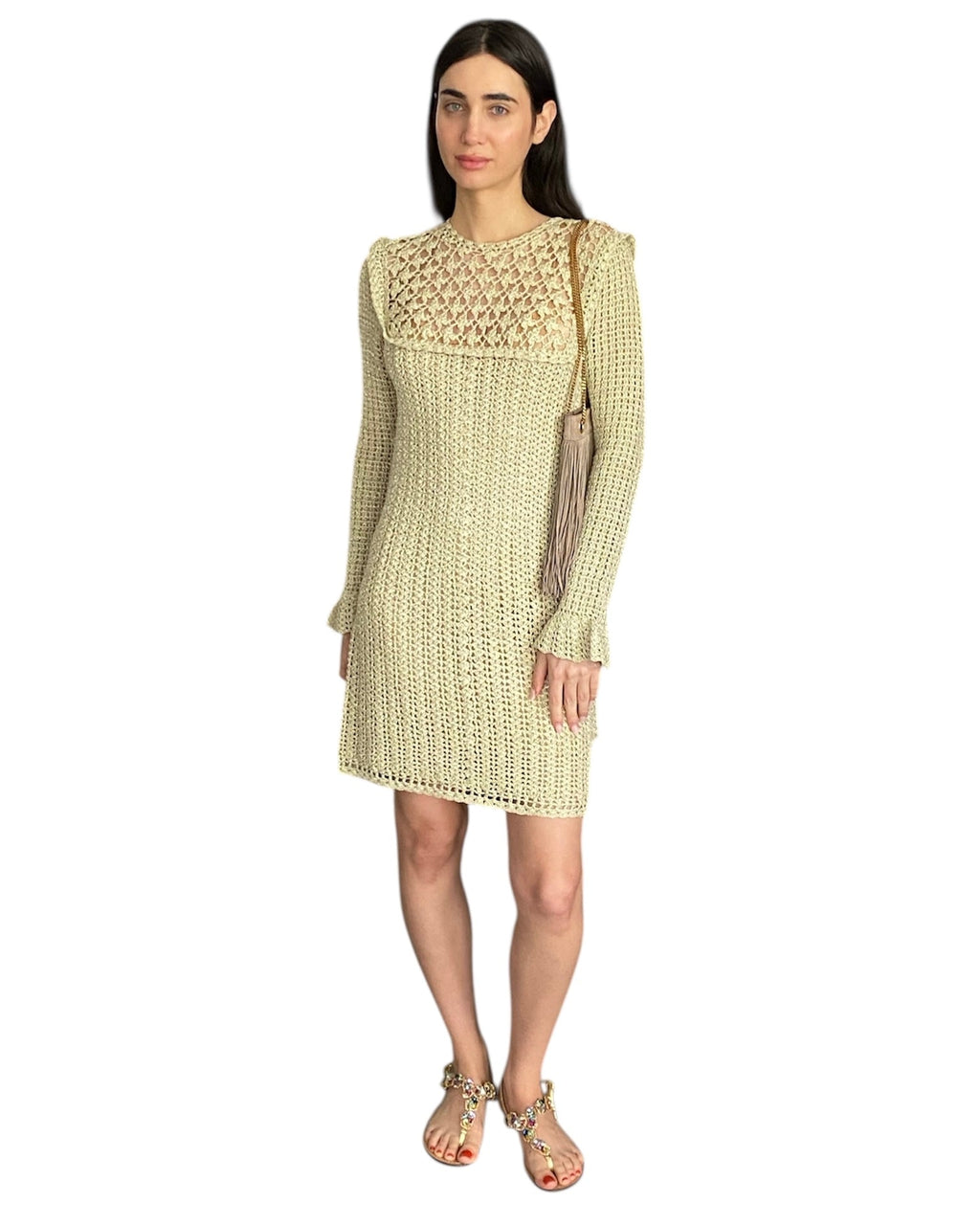 Doen Videya Crochet Knit Dress - M