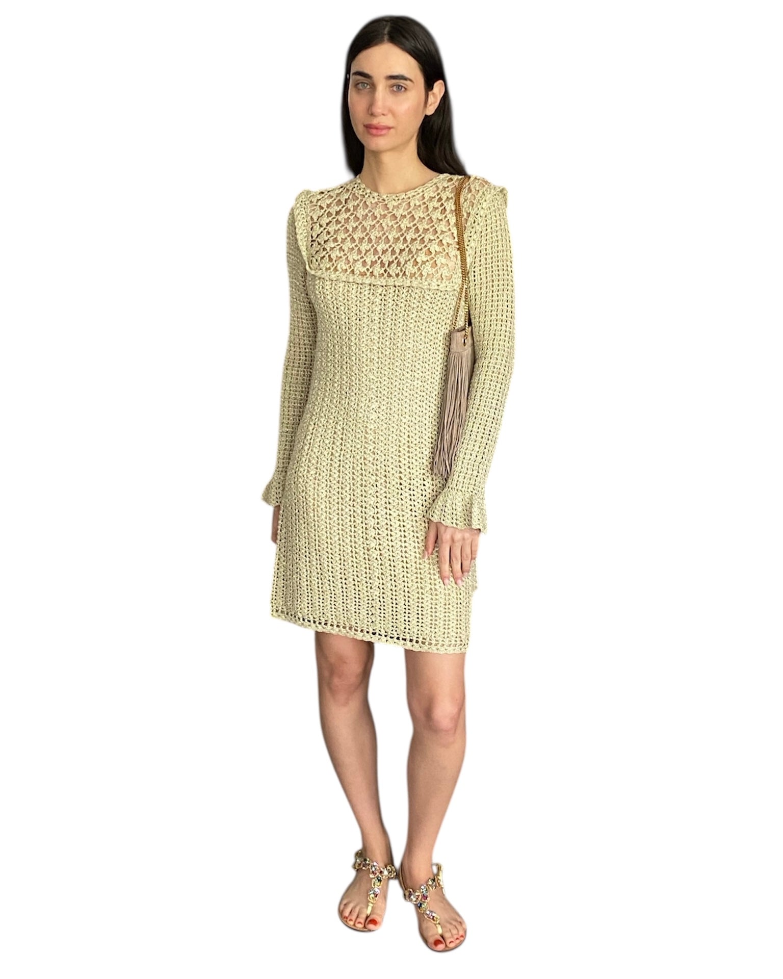 Doen Videya Crochet Knit Dress - M
