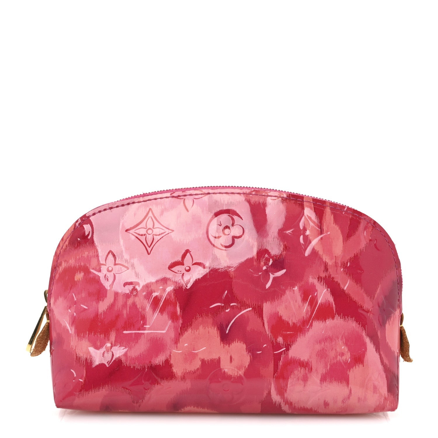 Vernis Ikat Cosmetic Pouch Rose Indien