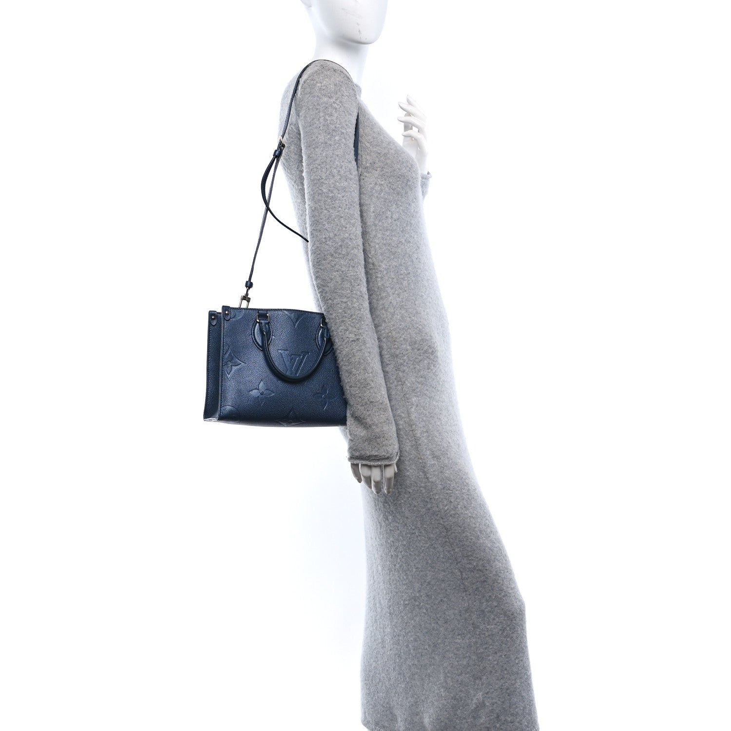 Metallic Empreinte Monogram Giant Onthego PM Navy Nacre