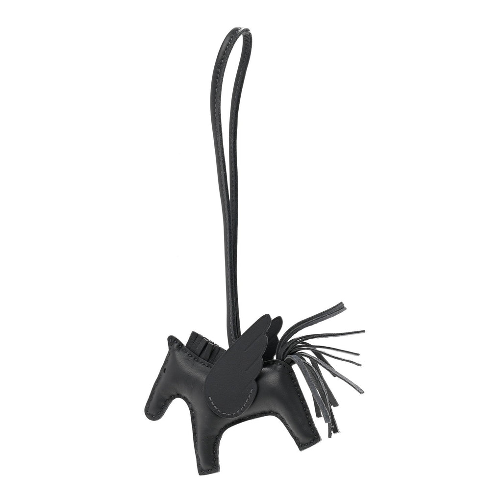 Milo Lambskin Grigri Rodeo Pegase Horse Bag Charm PM Ardoise