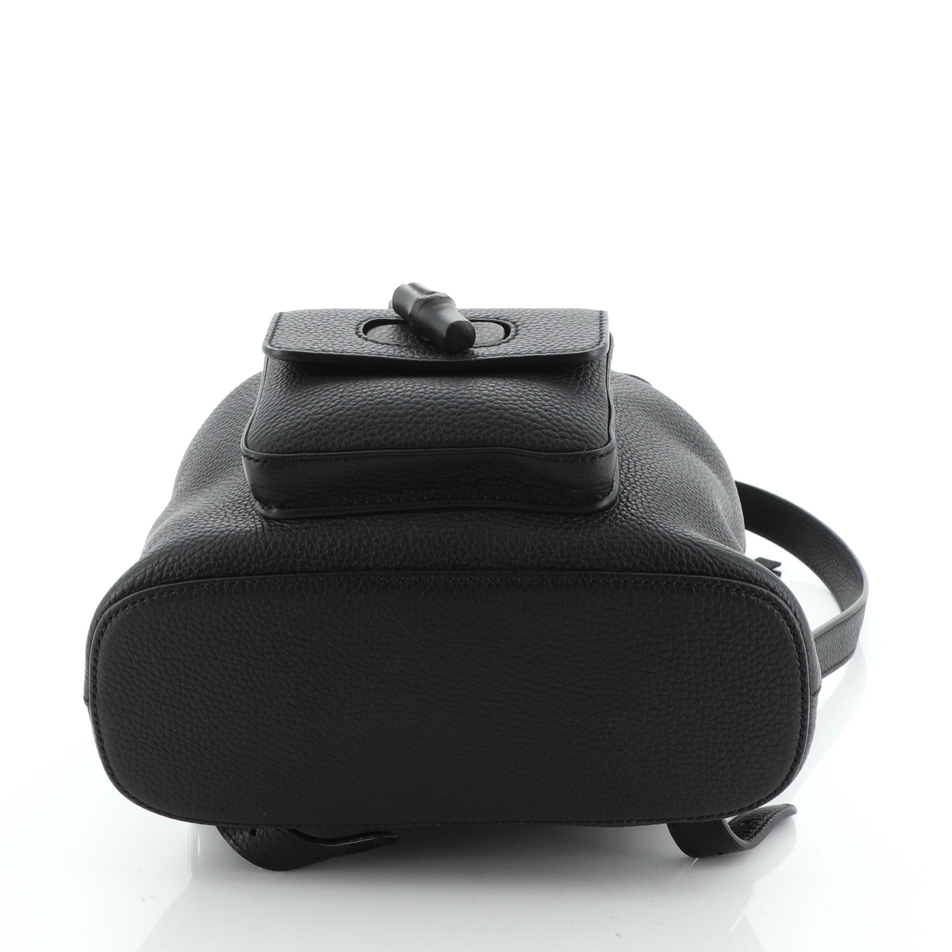 Bamboo Tassel Backpack Leather Mini
