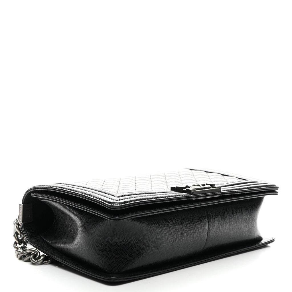 Caviar Quilted New Medium Boy Flap Black
