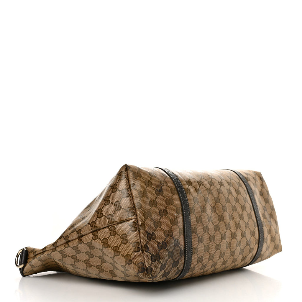 Crystal Monogram Large Joy Tote Beige Ebony Testa di Moro