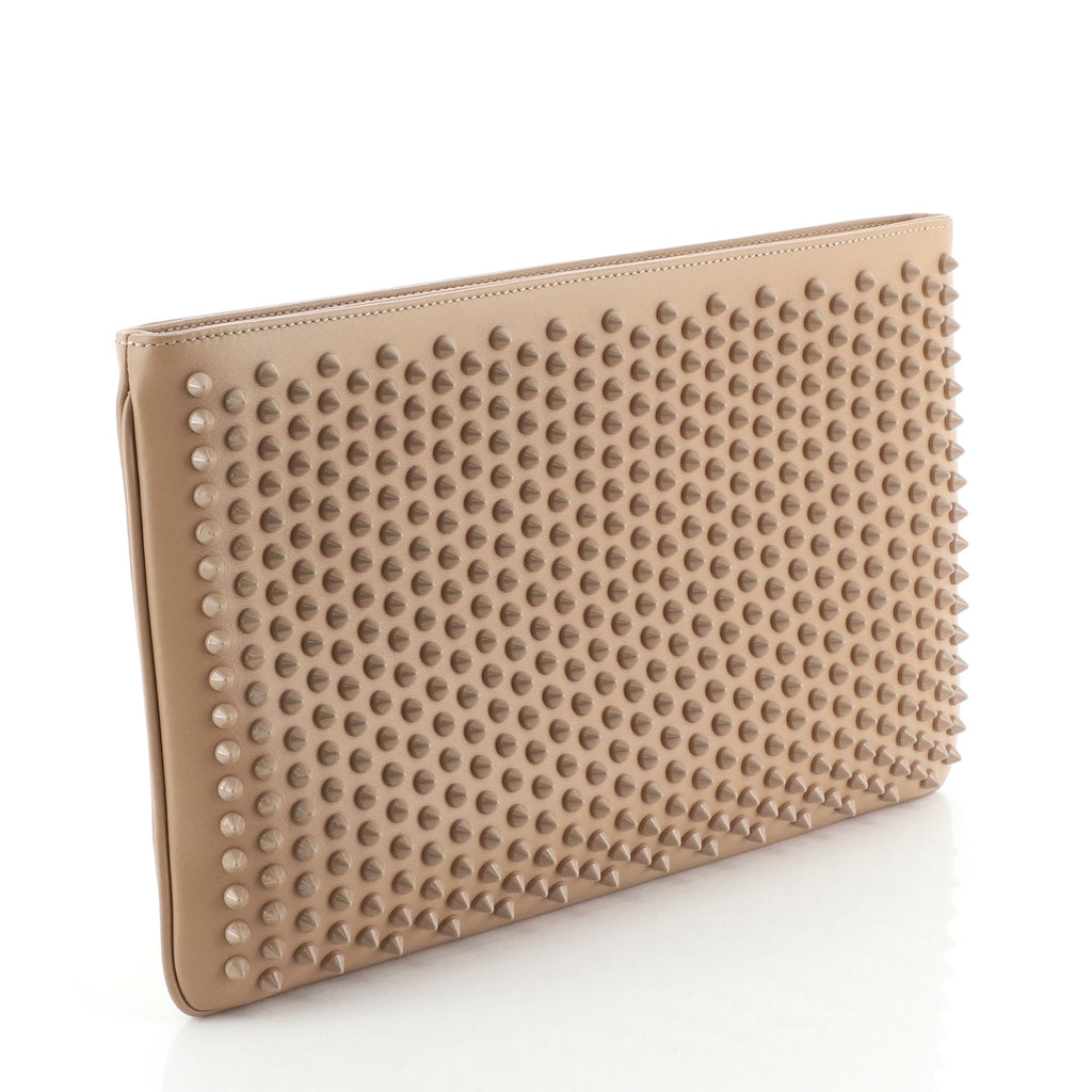 Loubiposh Clutch Spiked Leather