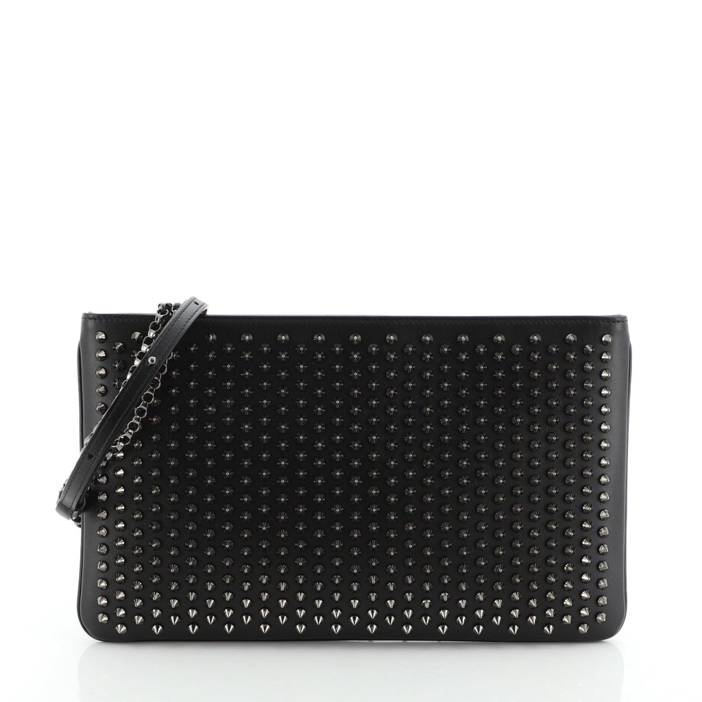 Loubiposh Clutch Spiked Leather