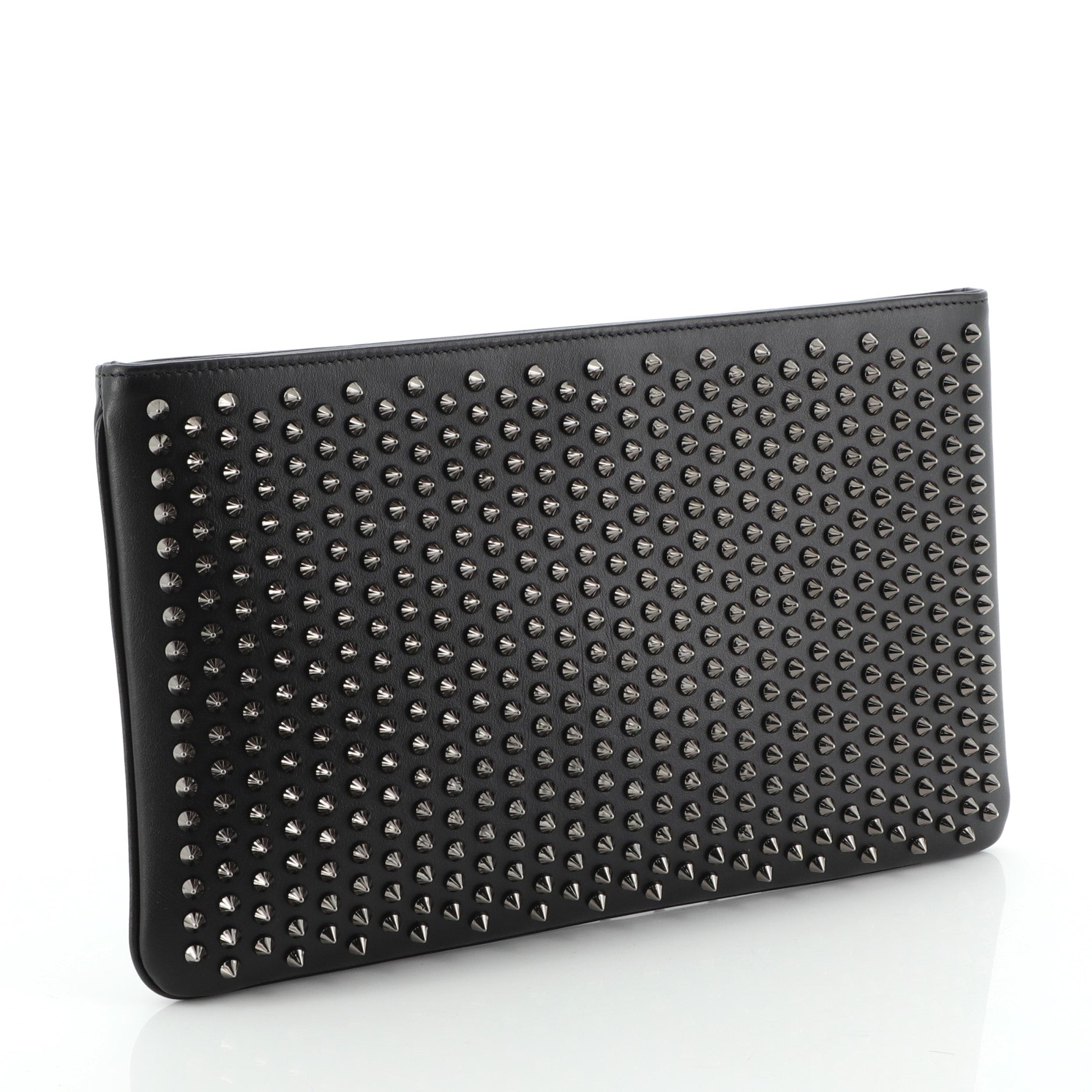 Loubiposh Clutch Spiked Leather