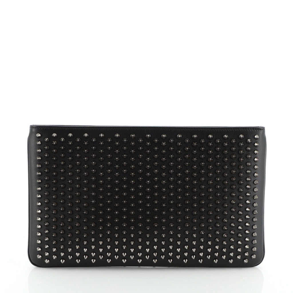 Loubiposh Clutch Spiked Leather