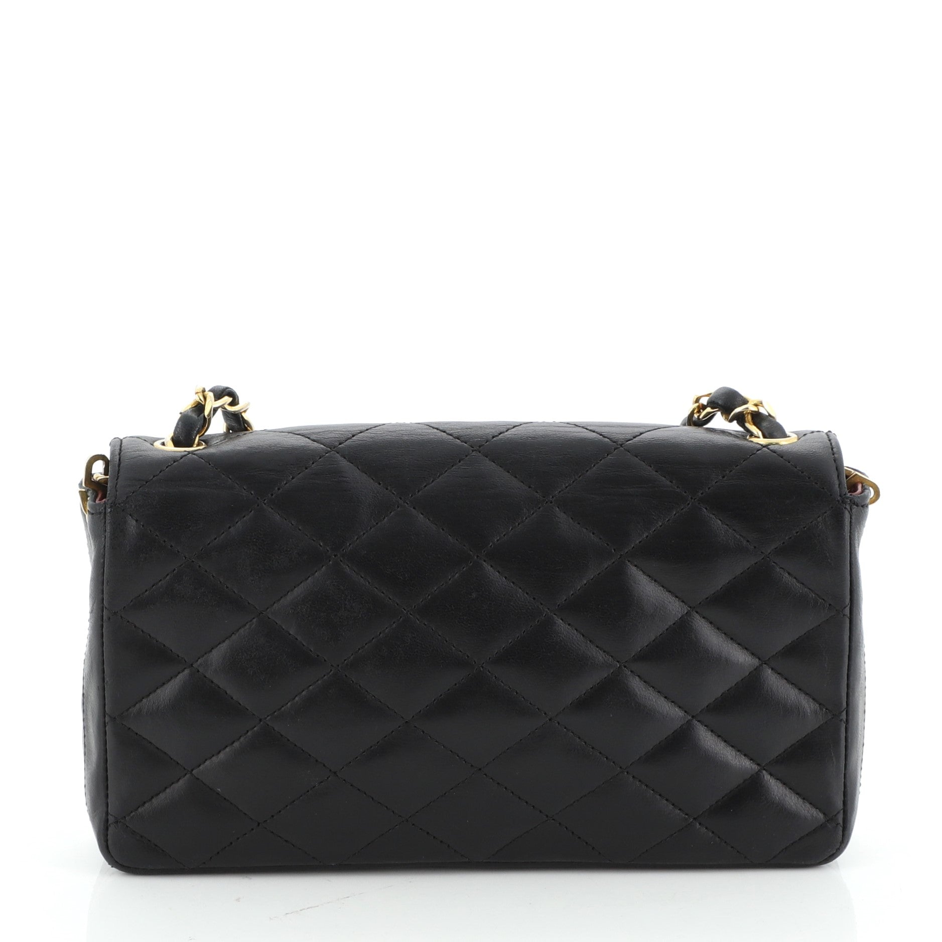 Vintage Curve CC Flap Quilted Lambskin Mini