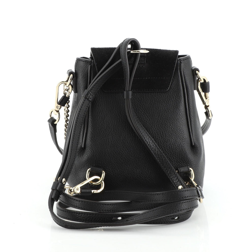 Faye Backpack Leather and Suede Mini